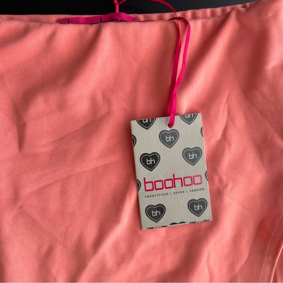 Boohoo Coral Bodycon Skirt NWT - Picture 6 of 10